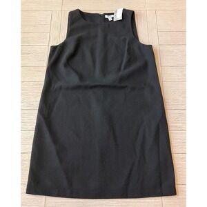 NWT Nine West black lined sheath dress w/‎ back zip. Wool blend. Knee length. L